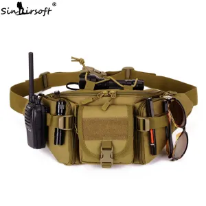 SINAIRSOFT Tactical Molle Bag Waterproof Waist Fanny Pack Hiking Fishing Sports Hunting Waist Bags Camping Sport Bag Belt