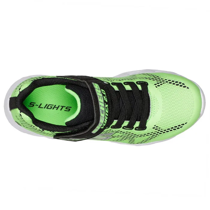 Skechers Vortex 2.0  Lime Black Boys Light Up Trainer