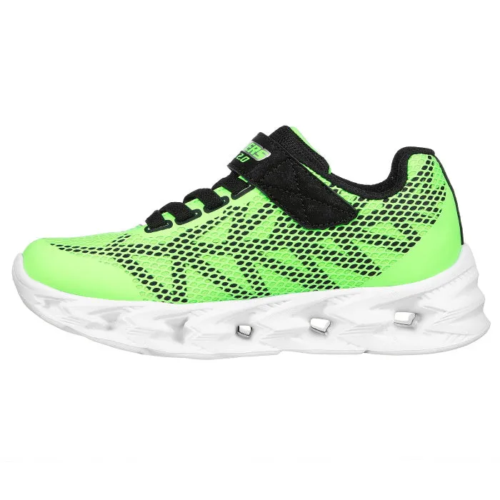 Skechers Vortex 2.0  Lime Black Boys Light Up Trainer