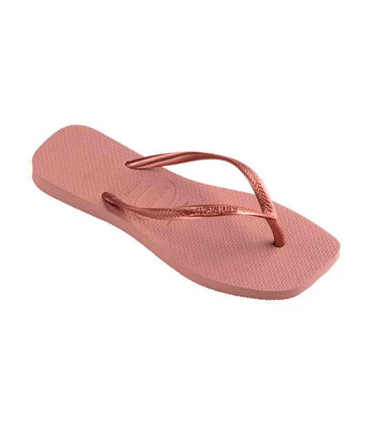 Slim Square Flip Flops Crocus Rose