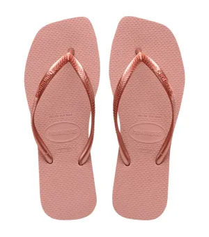 Slim Square Flip Flops Crocus Rose