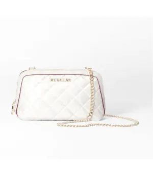 Small Emily Crossbody Pearl Metallic