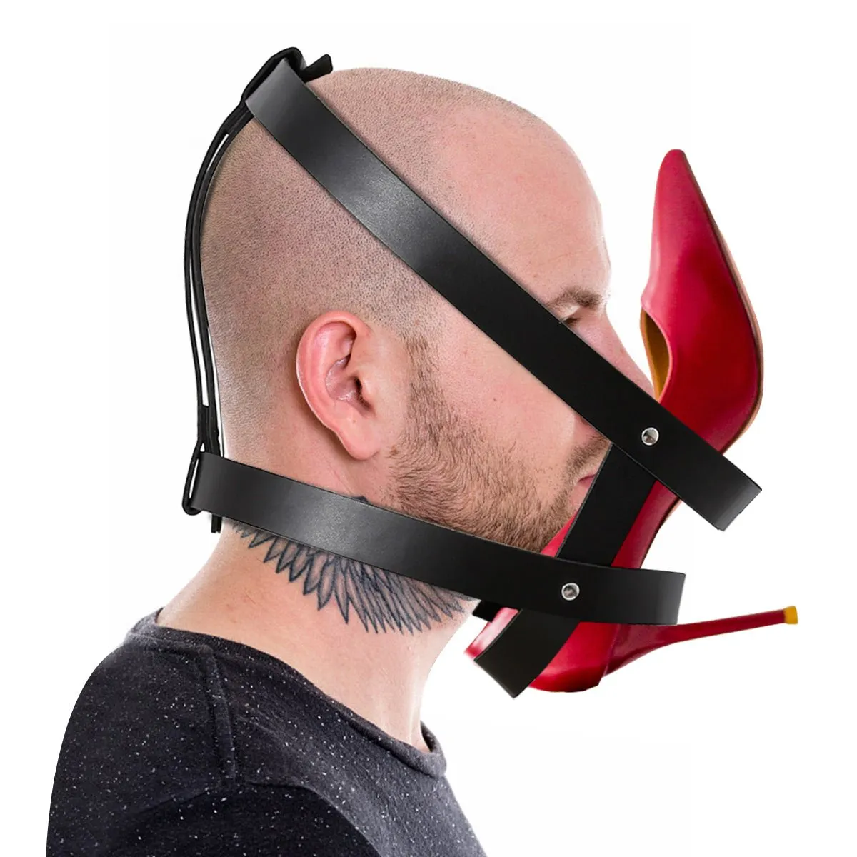 Smelly Shoe Fetish - Restraint head Harness