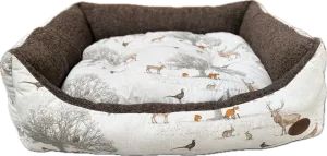 Snug & Cosy Woodland Rectangle Dog Bed