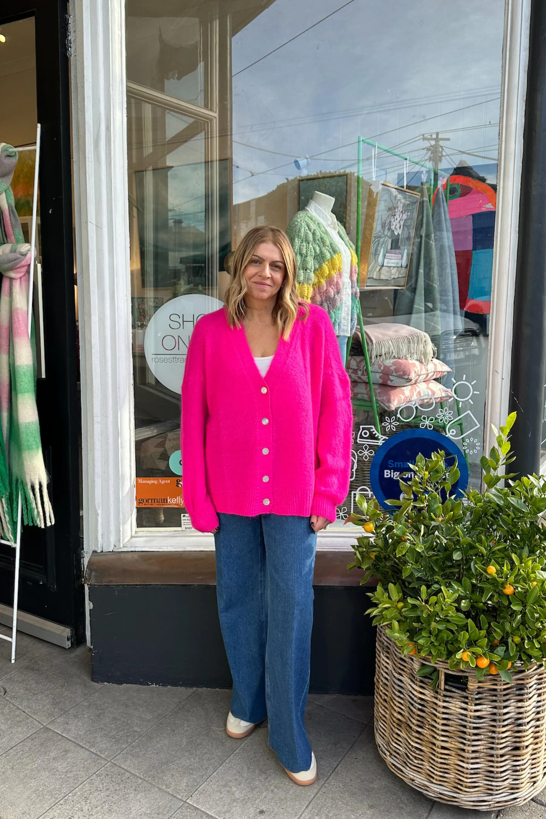 Snug As A Bug Cardi | Fuschia