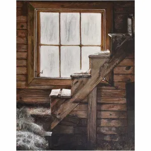 Snug Harbor Window -Oil Painting 28x22