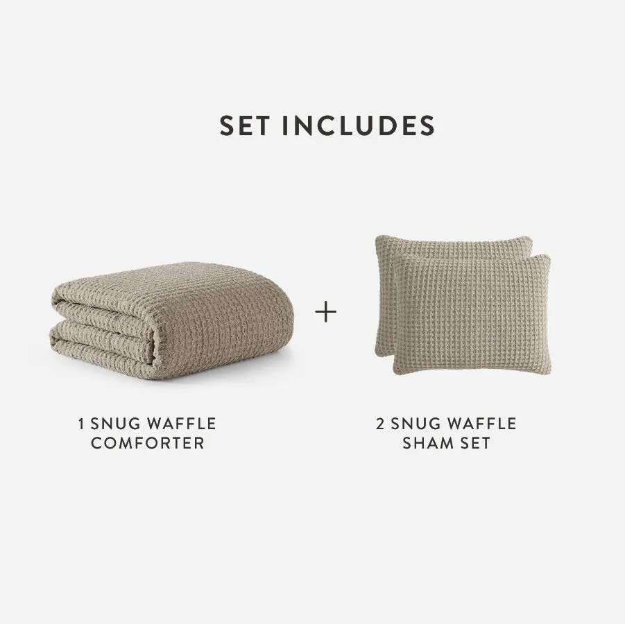 Snug Waffle Comforter Bundle