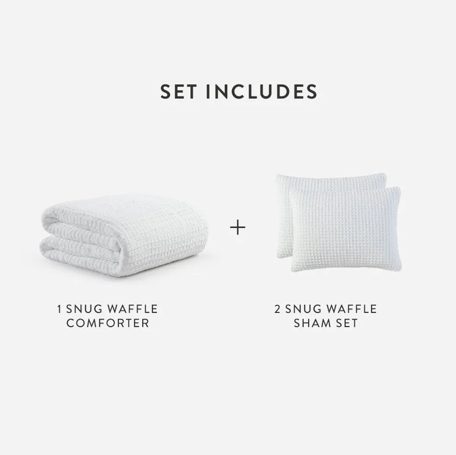 Snug Waffle Comforter Bundle