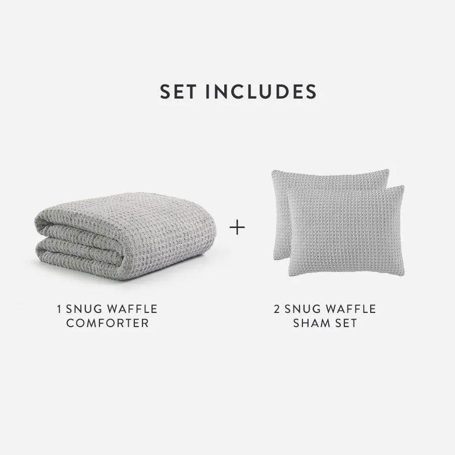 Snug Waffle Comforter Bundle