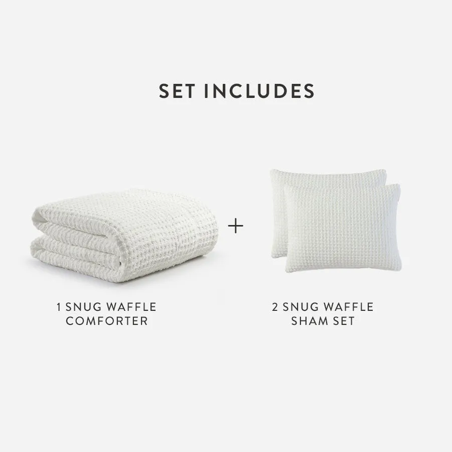 Snug Waffle Comforter Bundle