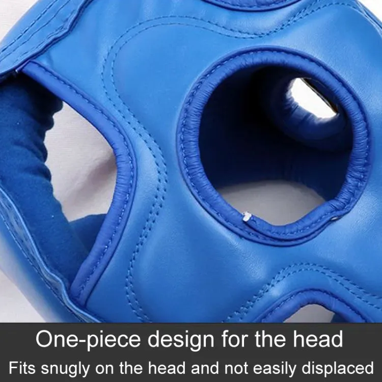 Sparring Boxing Helmet Thai Combat Competition Heads Protection Cover, Size: S(Blue With Mask)