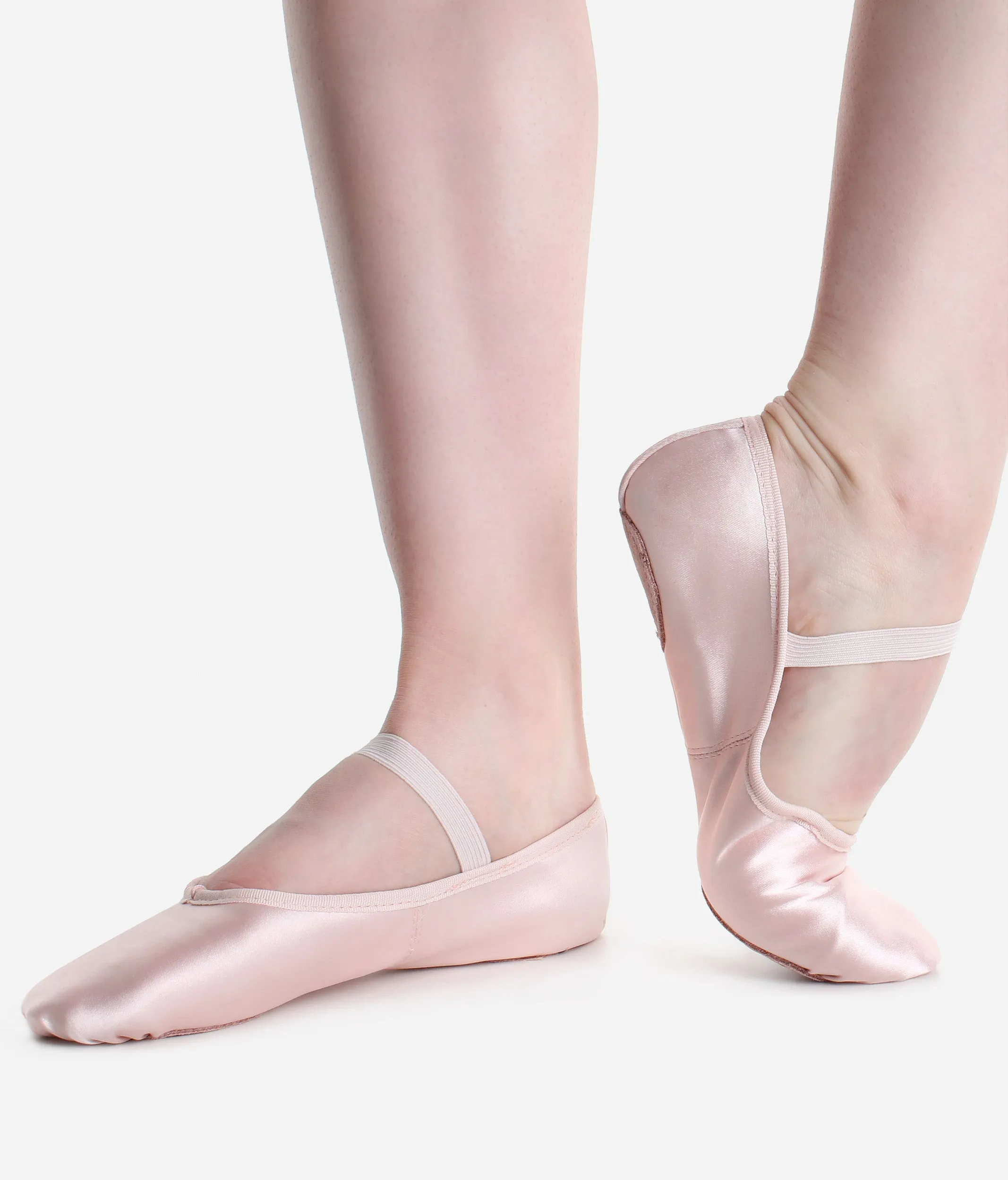 Split Sole Satin Ballet Shoes - BAE15 L