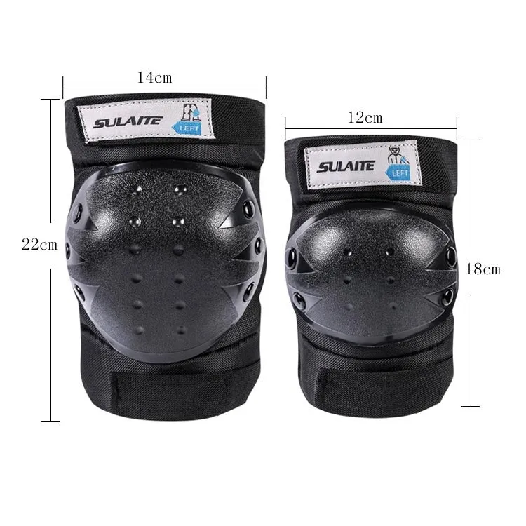 SULAITE 4 In 1 Outdoor Sports Knee Pads   Elbow Pads Set Off-Road Sports Protective Gear, Specification: One Size