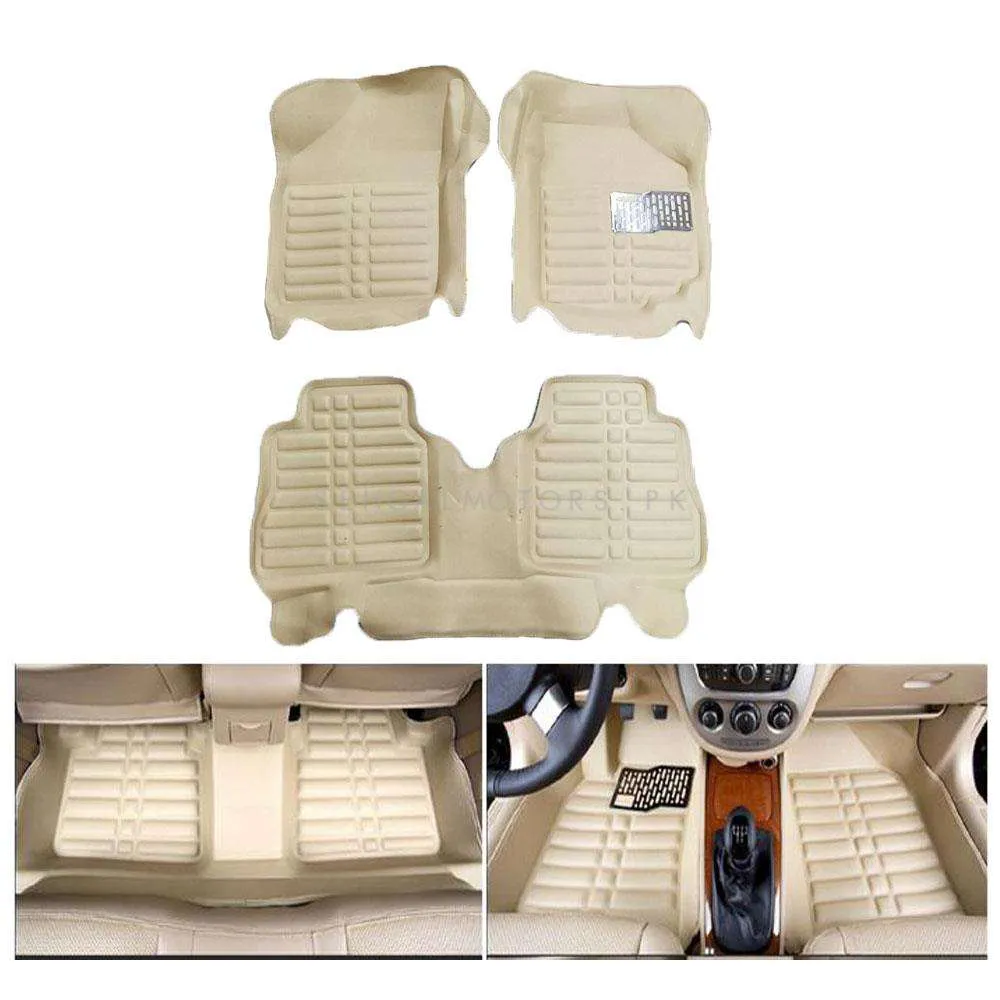 Suzuki Wagon R 5D Custom Floor Mat Beige 3 Pcs - Model 2014-2021