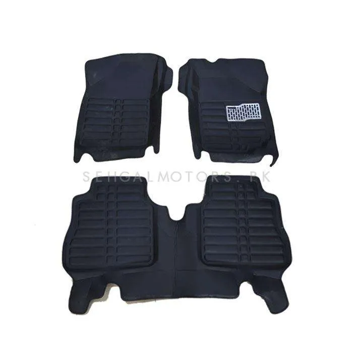 Suzuki Wagon R 5D Custom Floor Mat Black 3 Pcs - Model 2014-2021