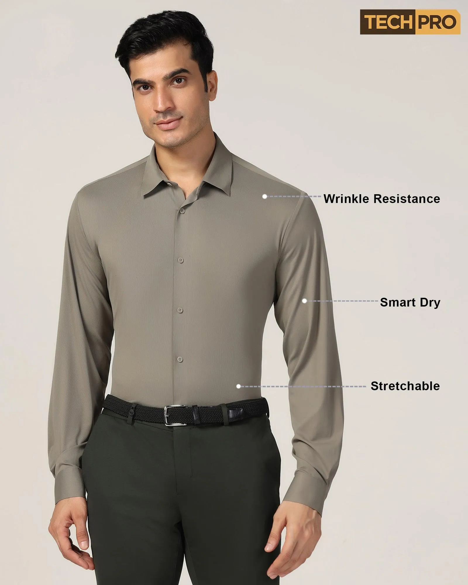 TechPro Formal Mouse Solid Shirt - Alfie