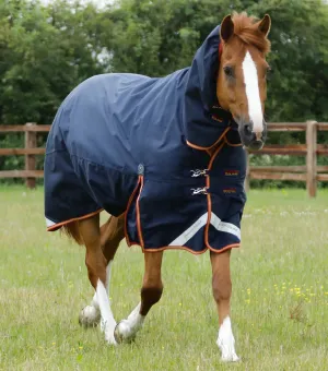 Titan Storm 450g Combo Turnout Rug with Snug-Fit Neck Navy