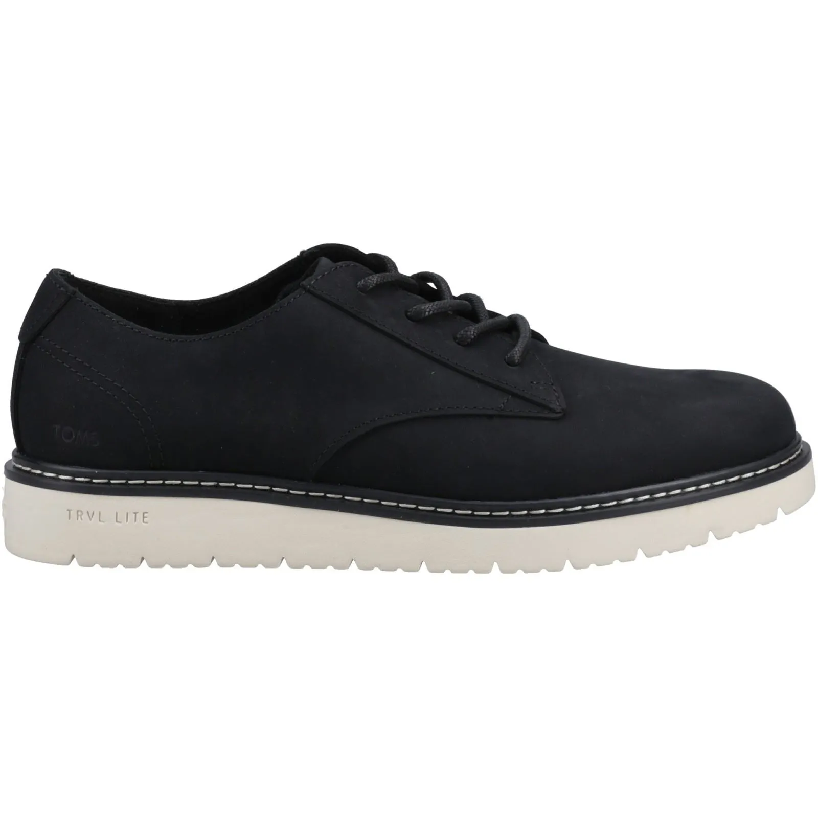 TOMS Navi TRVL LITE Leather Men's Black Oxford Shoes