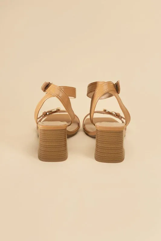 TREATY-S BUCKLE SANDAL HEELS