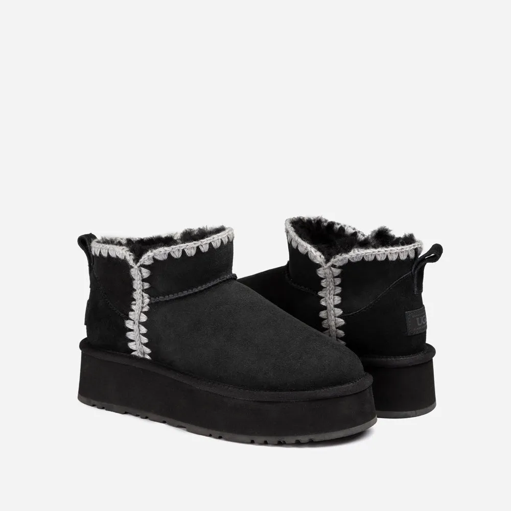 Ugg Eskimo Platform Mini Boots