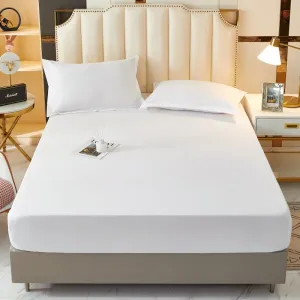 Urbane Home Single Bed Mattress ProtectorBed Protecter With Elastic "90x200" CM (White)