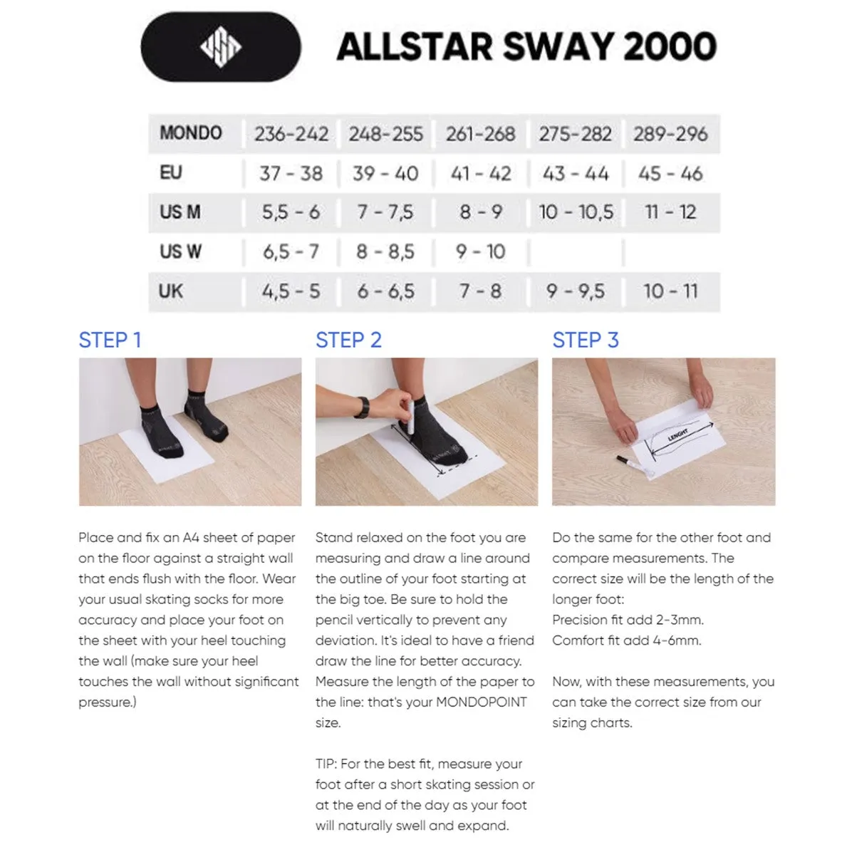 USD Sway Allstar 2000 Aggressive Inline Skates