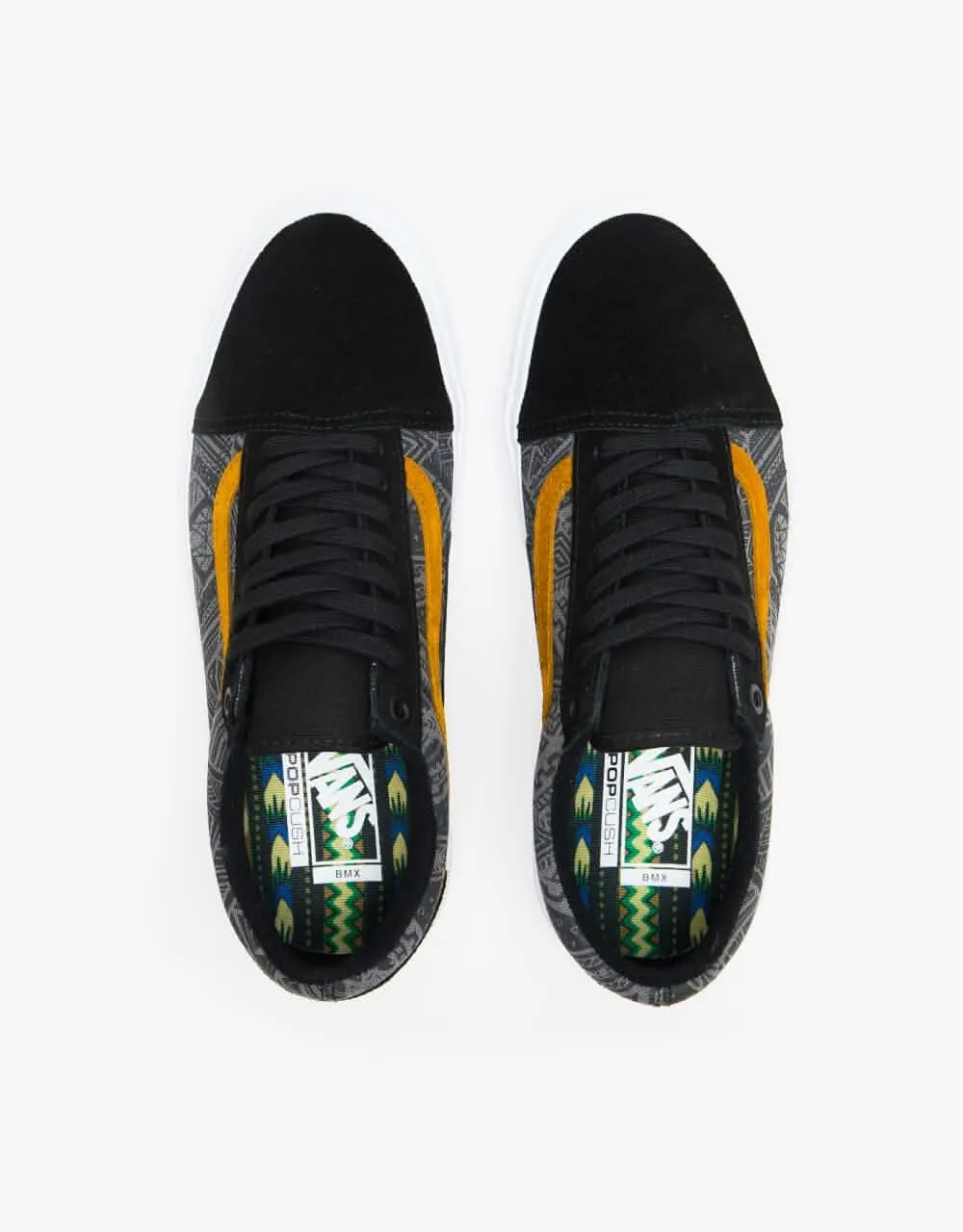 Vans BMX Old Skool Skate Shoes - (Courage Adams) Black/Golden Brown