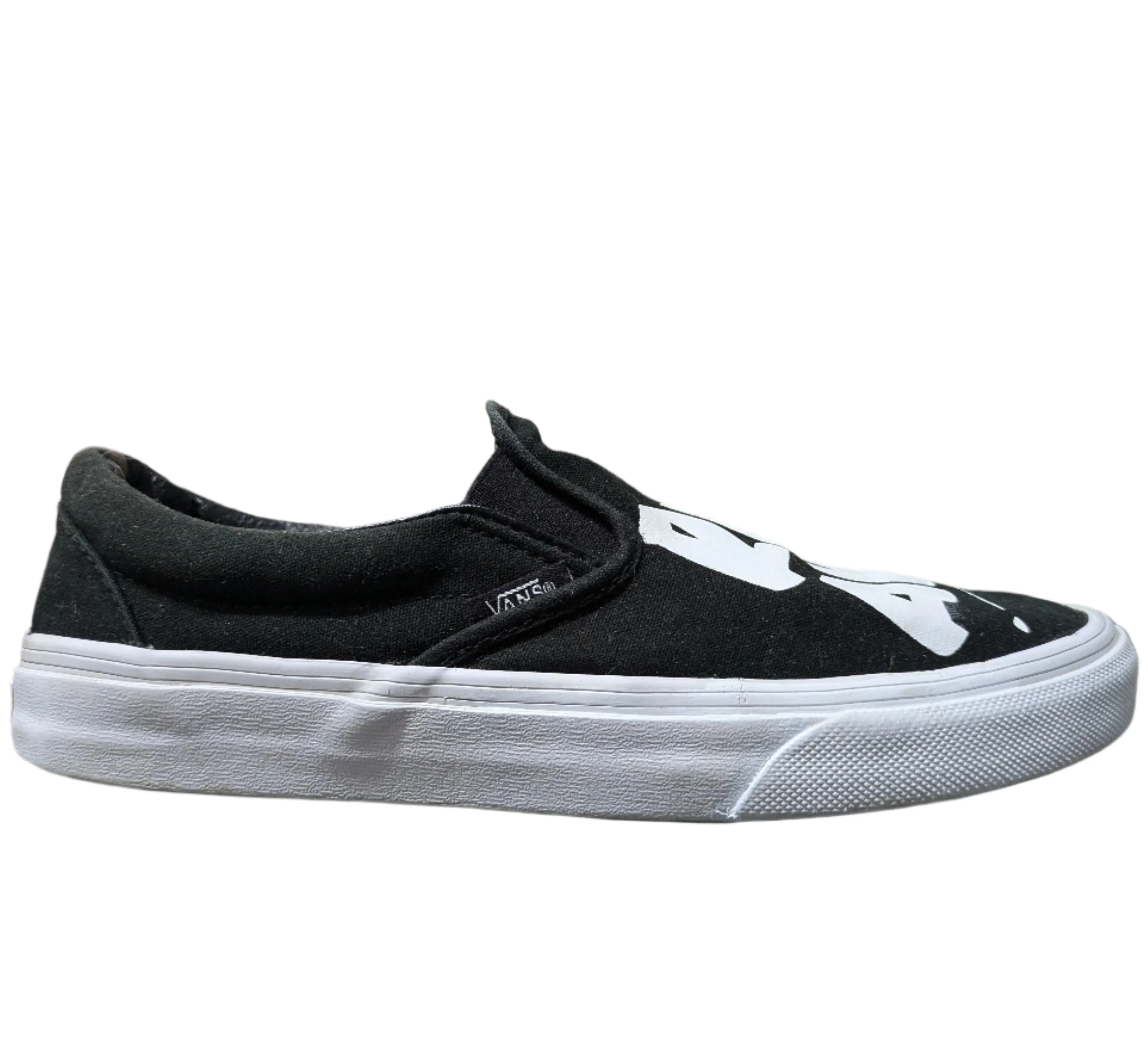 Vans Classic Slip-On Baron Von Fancy - Women's Black and White