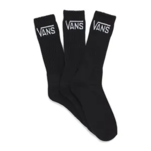 Vans Mens Classic Crew 3-Pack Socks - Black