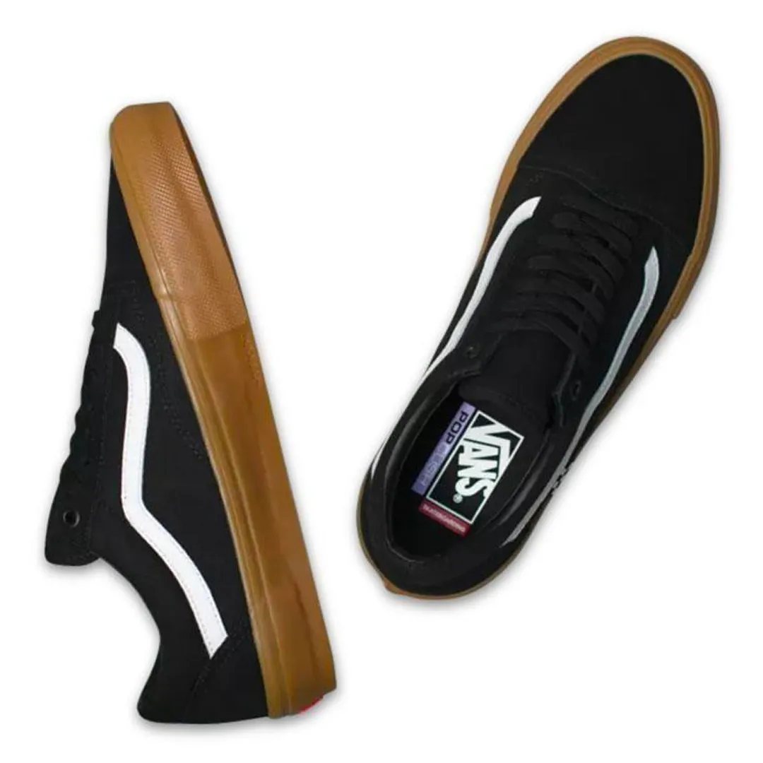 VANS OLD SKOOL PRO SHOES - BLACK/GUM