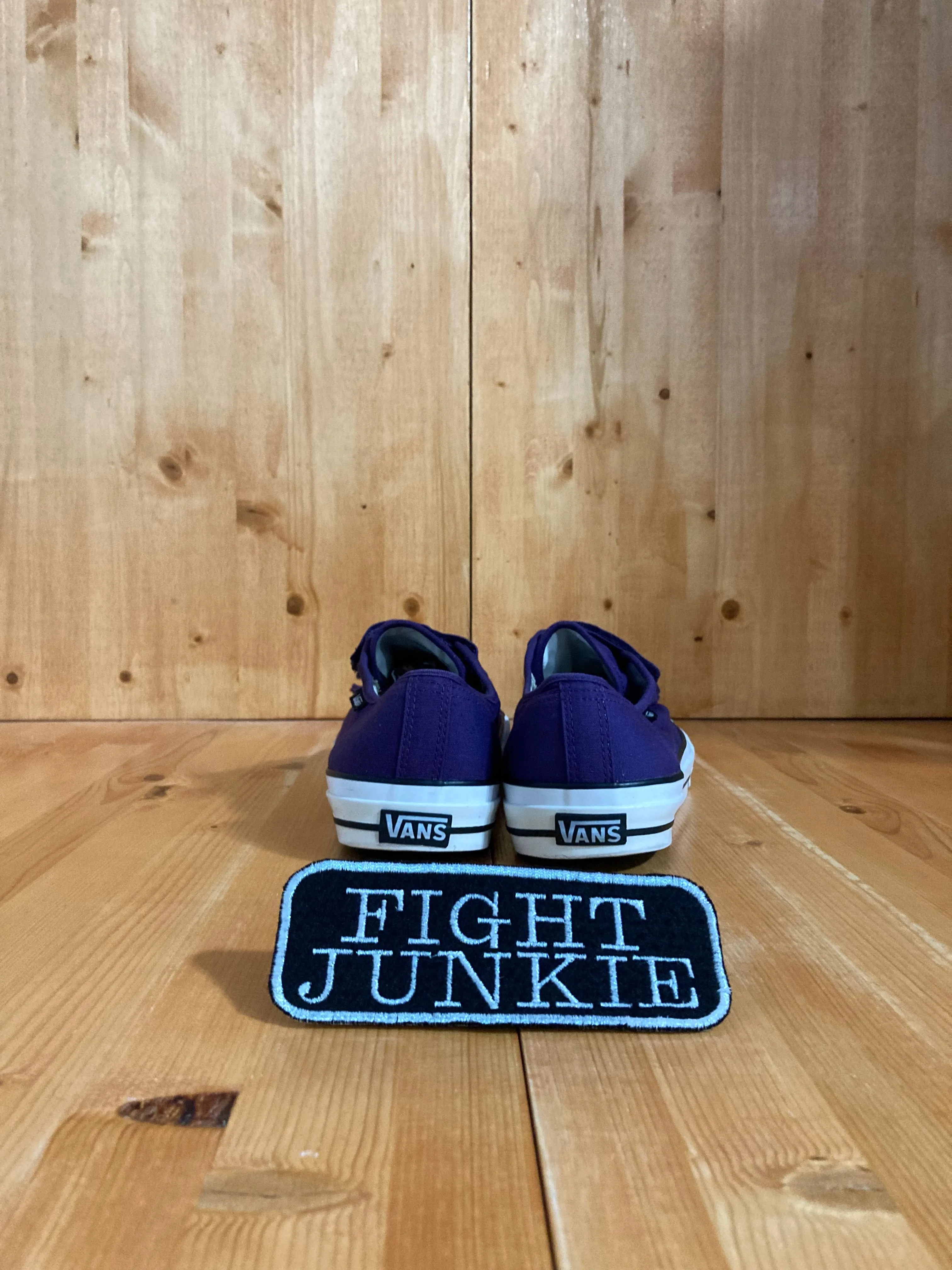 VANS PRISON ISSUE Low Top Men's Size 10.5 Canvas Hook & Loop Skateboarding Shoes Sneakers Purple