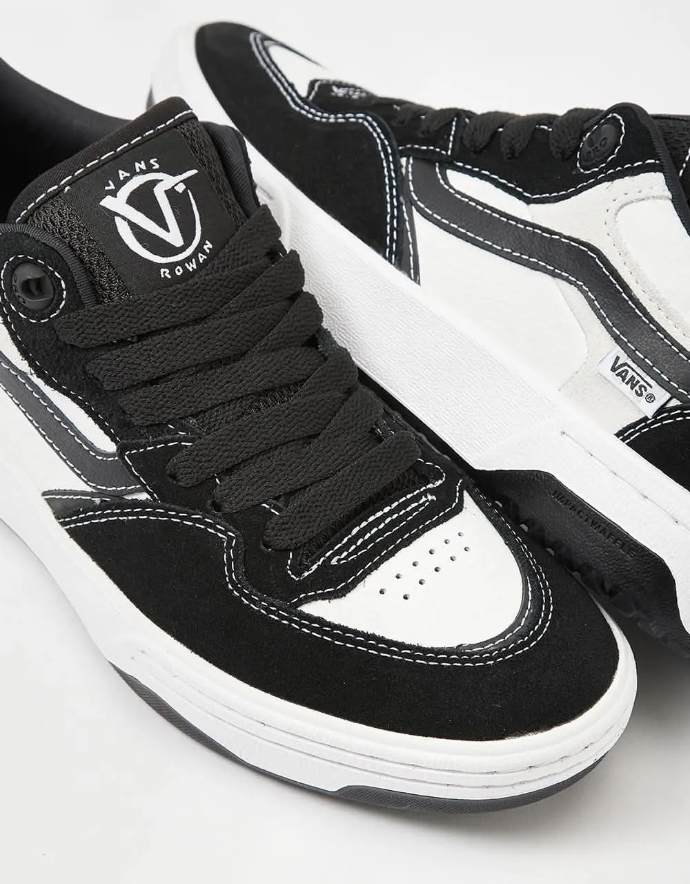 Vans Rowan 2 Skate Shoes - Black/White/Black