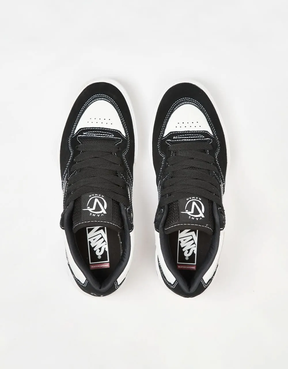 Vans Rowan 2 Skate Shoes - Black/White/Black