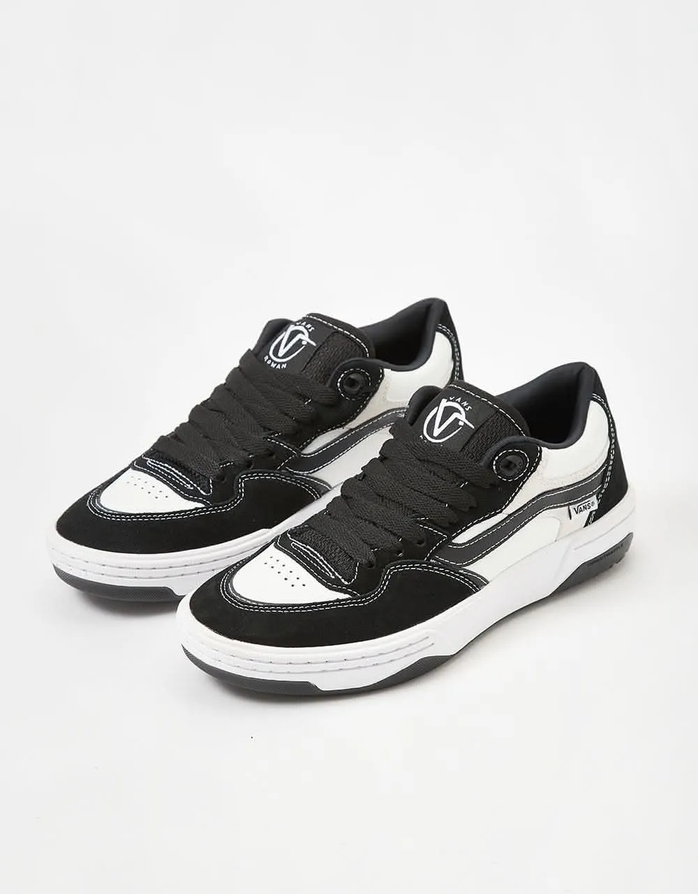 Vans Rowan 2 Skate Shoes - Black/White/Black