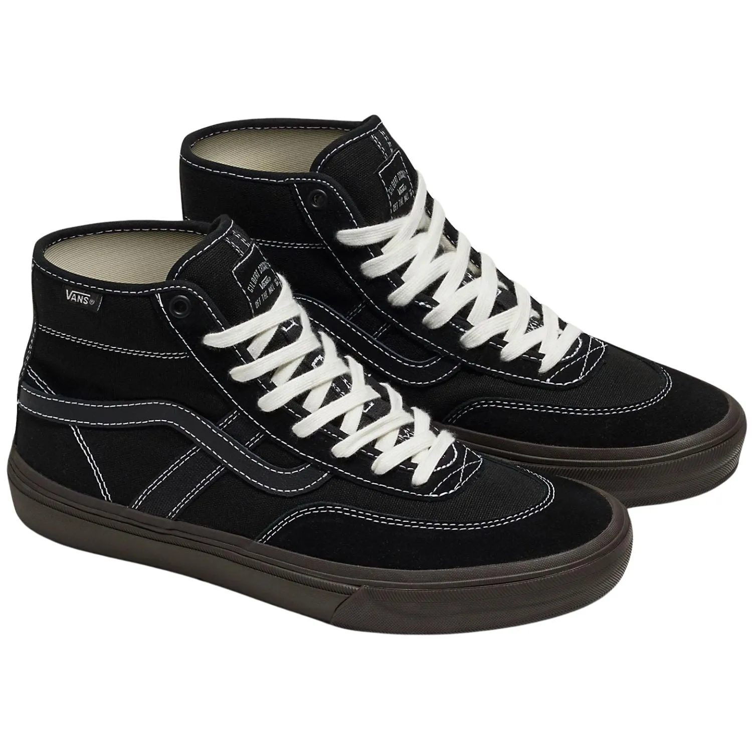 Vans Skate Crockett High Black/Chocolate Shoes - Men's