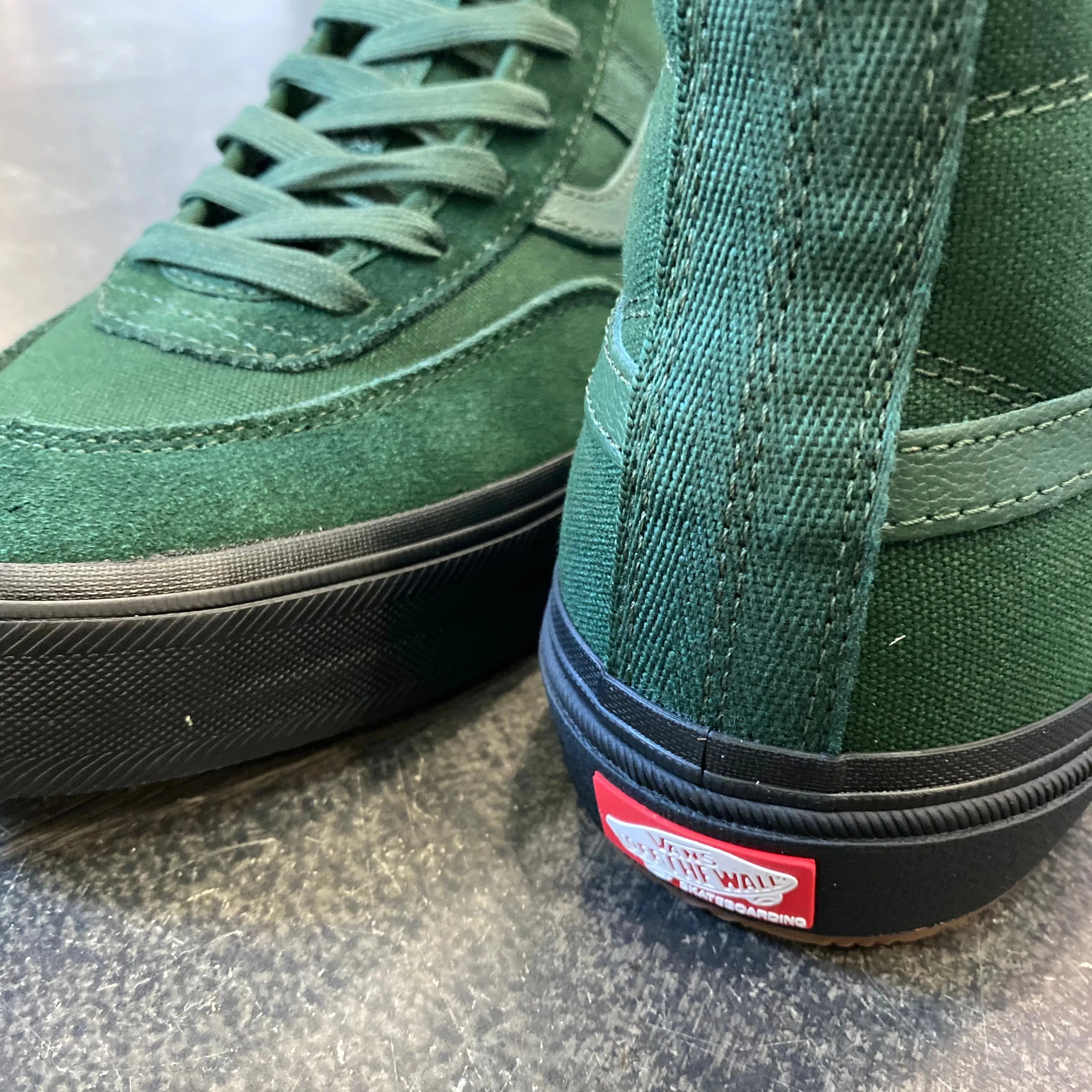 Vans Skate Crockett High Dark Green/Black SALE