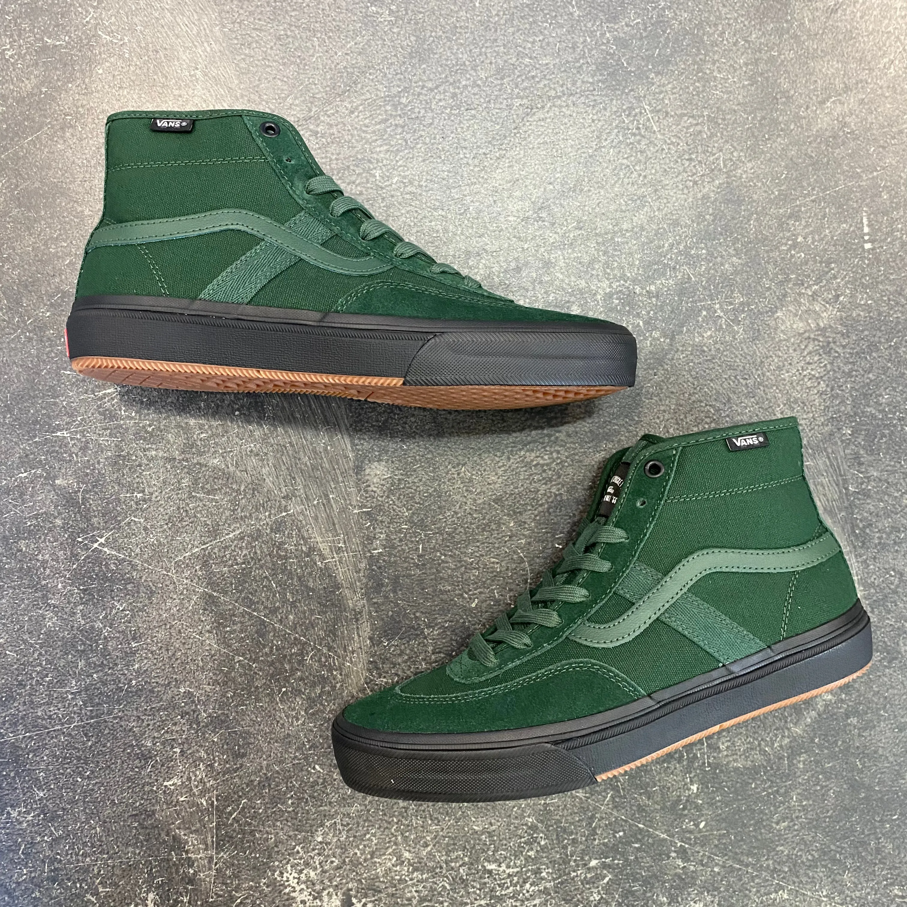 Vans Skate Crockett High Dark Green/Black SALE