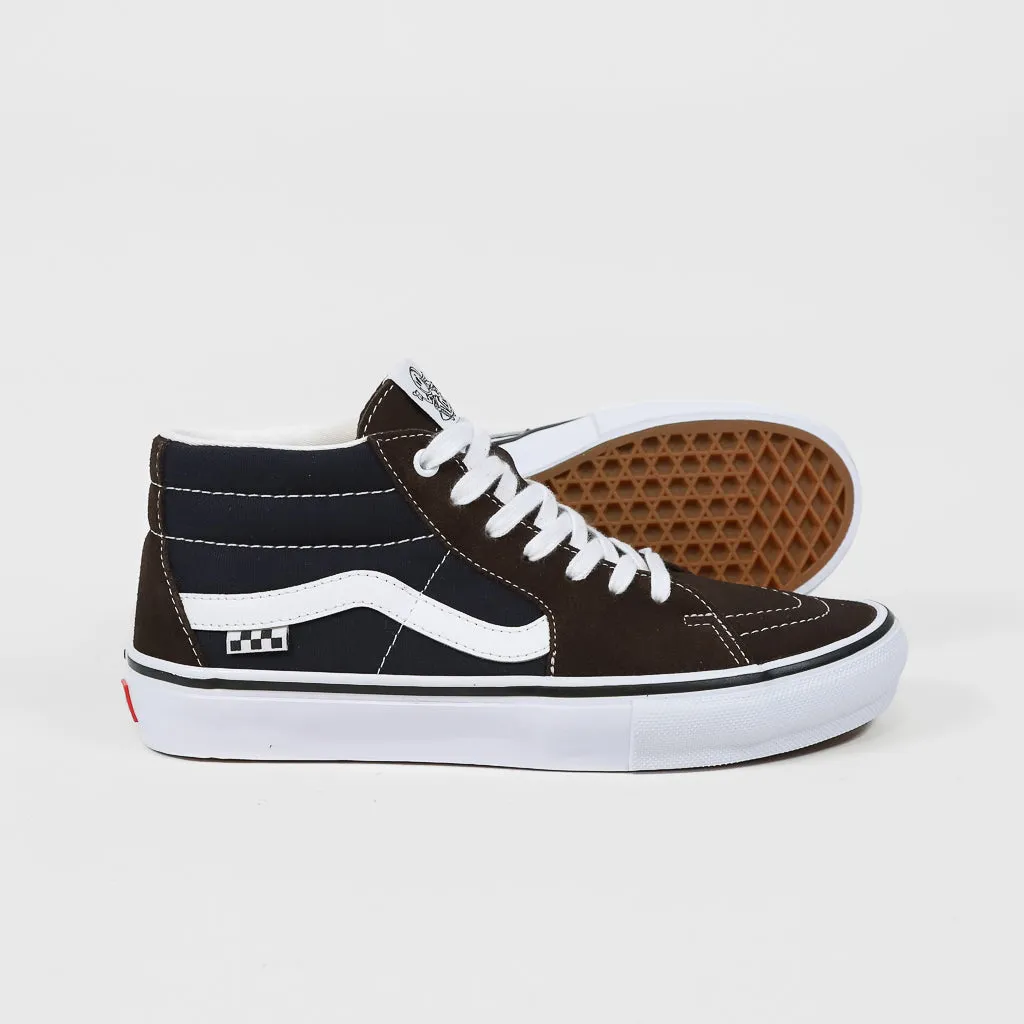 Vans - Skate Grosso Mid Shoes - Dark Brown / Navy