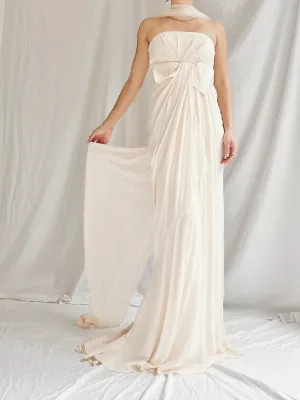 Vera Wang Strapless Silk Gown - XXS/0