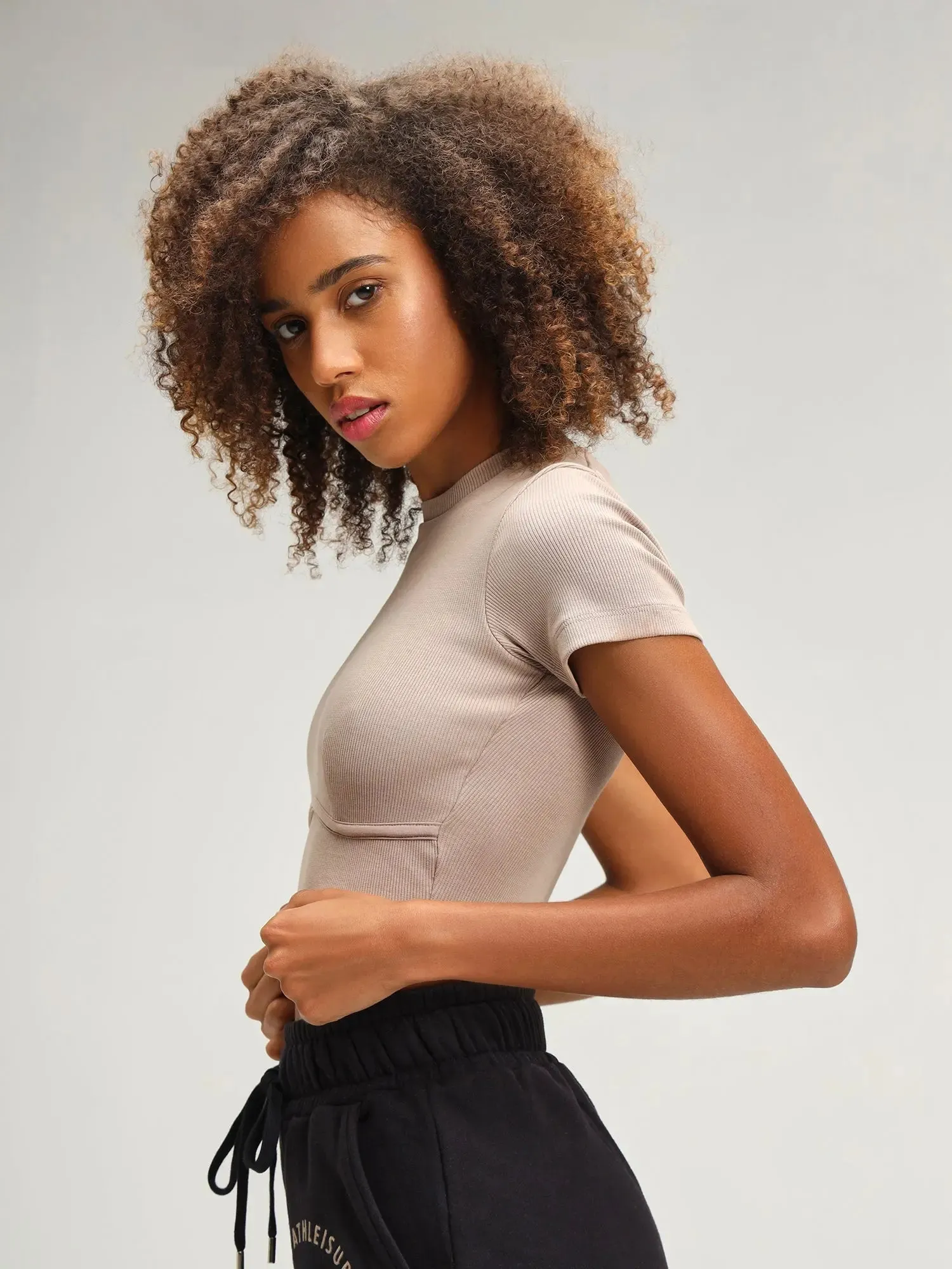 Vienna Mocha Snug Crop Top