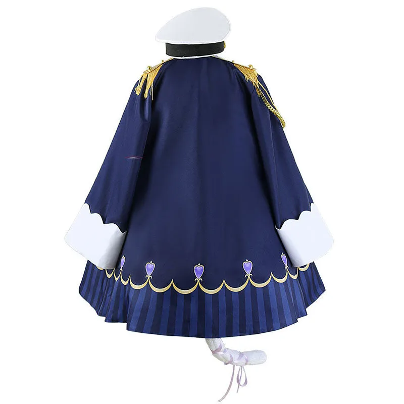 Virtual YouTuber Amamiya Kokoro Military Uniform Maid Cosplay Costume