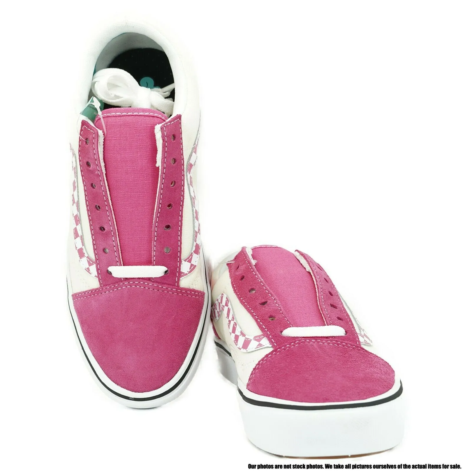 VN0A3WMAVNU1 VANS Comfycush Old Skool Checker (Rose) Men Size 4 | Women Size 5.5