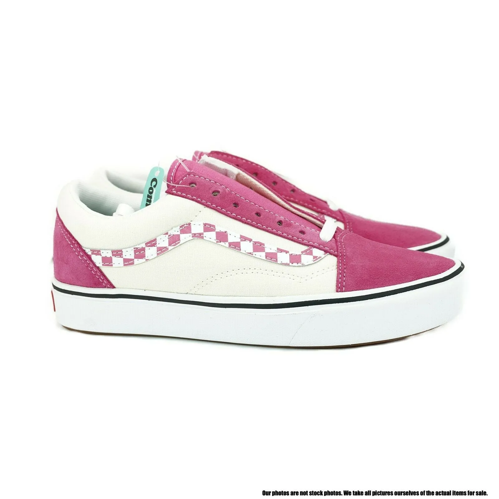 VN0A3WMAVNU1 VANS Comfycush Old Skool Checker (Rose) Men Size 4 | Women Size 5.5