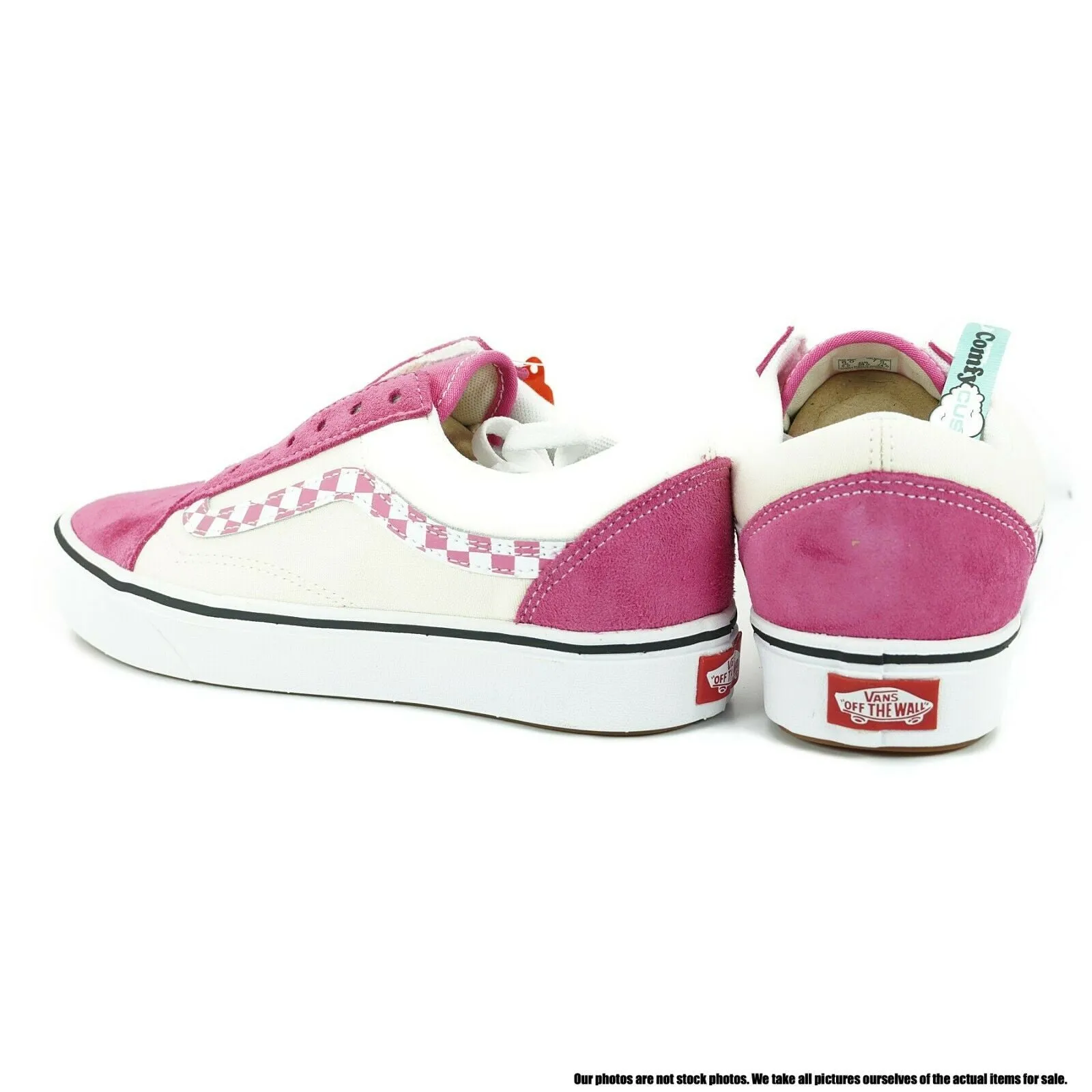 VN0A3WMAVNU1 VANS Comfycush Old Skool Checker (Rose) Men Size 4 | Women Size 5.5