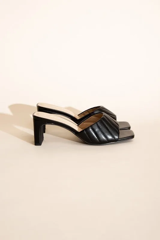 W-NINA SLIDE MULE HEELS