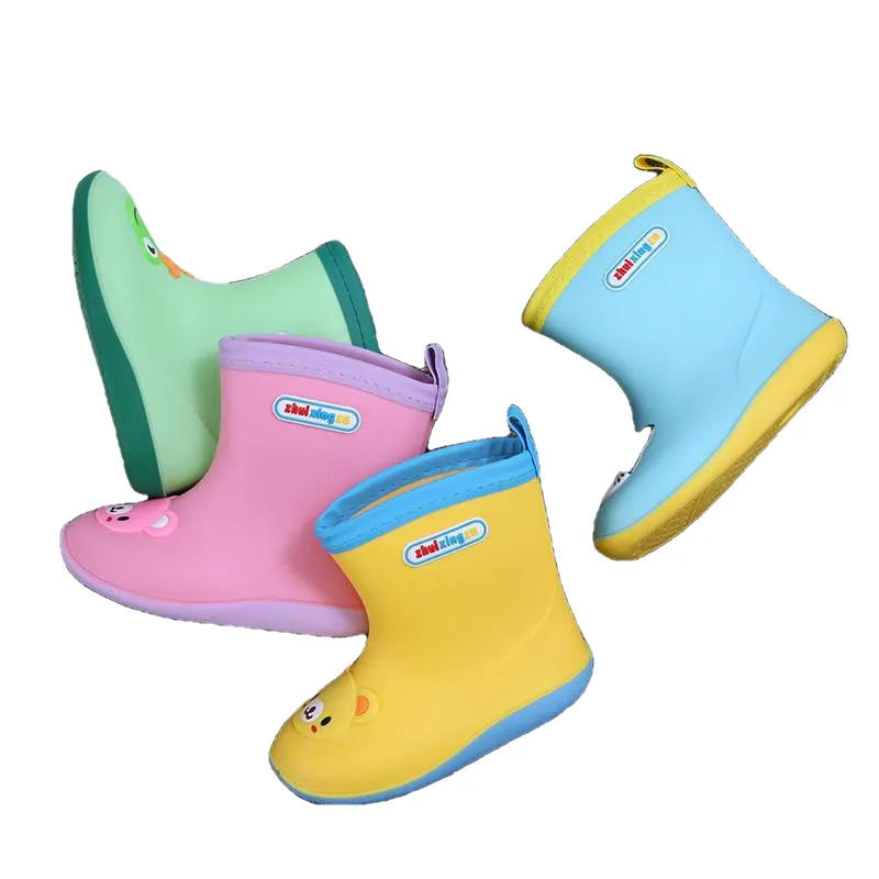 Waterproof Cartoon Pattern Non-Slip Rubber Rain Boots For Kids