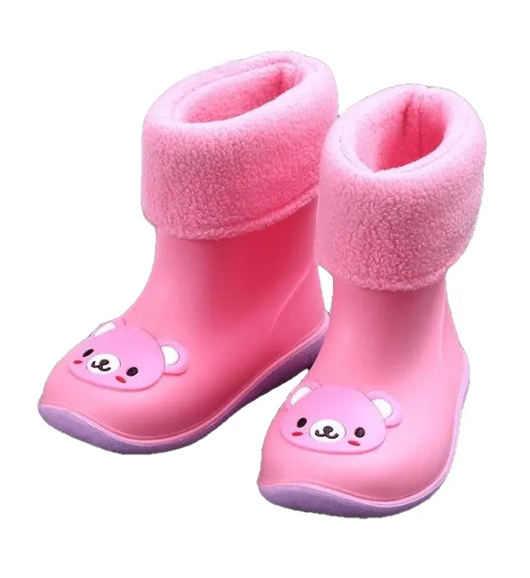 Waterproof Cartoon Pattern Non-Slip Rubber Rain Boots For Kids