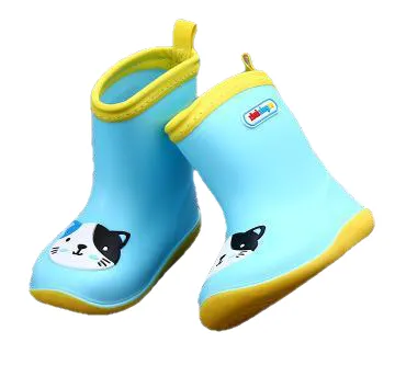 Waterproof Cartoon Pattern Non-Slip Rubber Rain Boots For Kids