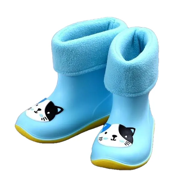 Waterproof Cartoon Pattern Non-Slip Rubber Rain Boots For Kids