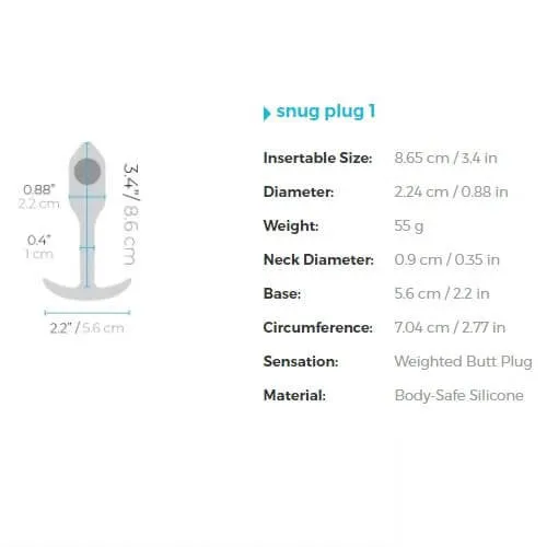 Weighted Snug Plug 1